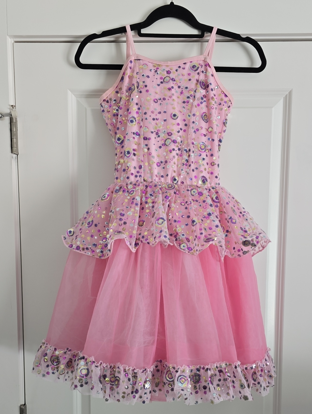 Pink Sequined Tutu Ballet Dress Youth XL
